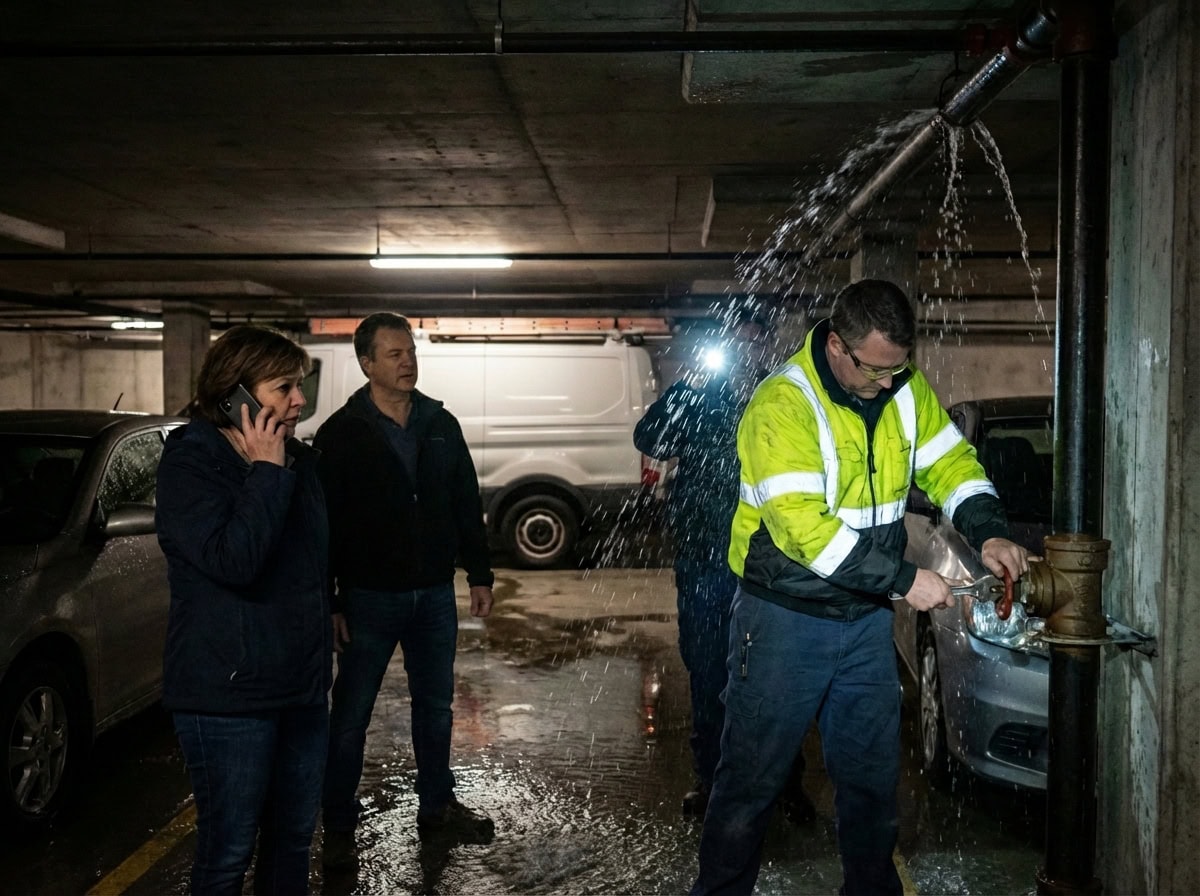 BC strata property manager handling an after-hours emergency response call for a strata corporation