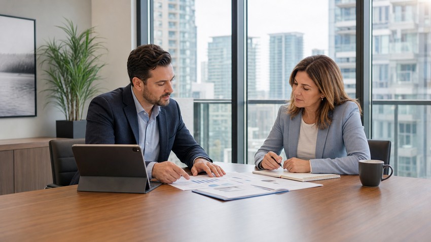Ontario condo board treasurer and property manager comparing annual operating budget assumptions
